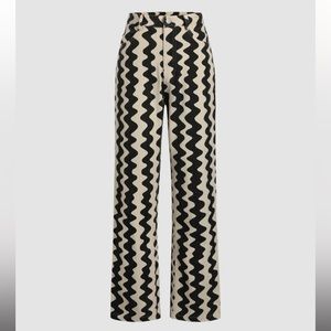 Cider Wavy Retro Straight Leg Trousers
